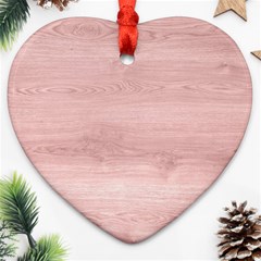 Pink Wood Heart Ornament (two Sides) by ConteMonfreyShop