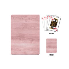 Pink Wood Playing Cards Single Design (mini)