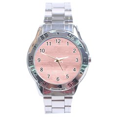 Pink Wood Stainless Steel Analogue Watch by ConteMonfreyShop