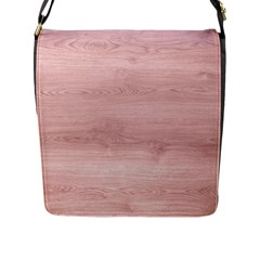 Pink Wood Flap Closure Messenger Bag (l) by ConteMonfreyShop