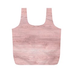 Pink Wood Full Print Recycle Bag (m) by ConteMonfreyShop