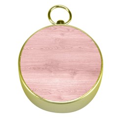 Pink Wood Gold Compass by ConteMonfreyShop