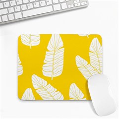 Yellow Banana Leaves Small Mousepad by ConteMonfreyShop