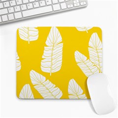 Yellow Banana Leaves Large Mousepad by ConteMonfreyShop