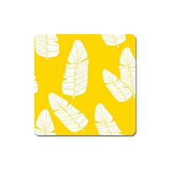 Yellow Banana Leaves Magnet (square) by ConteMonfreyShop