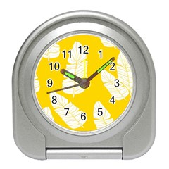 Yellow Banana Leaves Travel Alarm Clock by ConteMonfreyShop