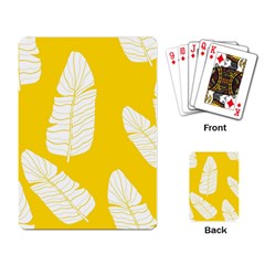 Yellow Banana Leaves Playing Cards Single Design (rectangle)