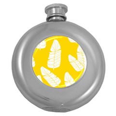 Yellow Banana Leaves Hip Flask (5 Oz) by ConteMonfreyShop