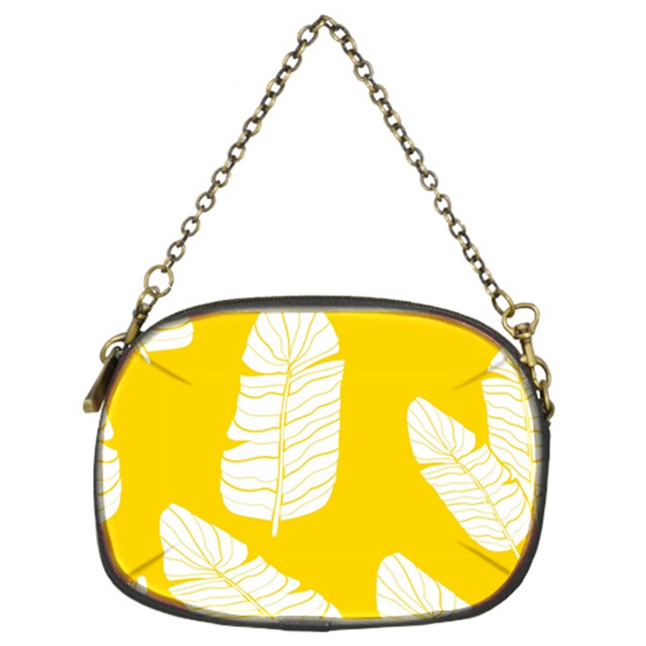 Yellow Banana Leaves Chain Purse (Two Sides)