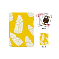 Yellow Banana Leaves Playing Cards Single Design (mini) by ConteMonfreyShop