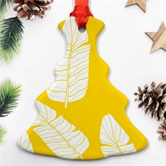 Yellow Banana Leaves Ornament (christmas Tree) 