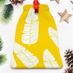 Yellow Banana Leaves Ornament (bell)