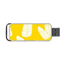 Yellow Banana Leaves Portable Usb Flash (two Sides) by ConteMonfreyShop