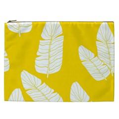 Yellow Banana Leaves Cosmetic Bag (xxl) by ConteMonfreyShop