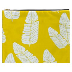 Yellow Banana Leaves Cosmetic Bag (xxxl) by ConteMonfreyShop