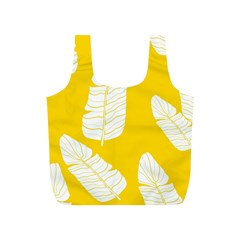 Yellow Banana Leaves Full Print Recycle Bag (s) by ConteMonfreyShop