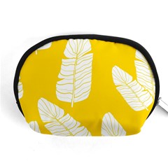 Yellow Banana Leaves Accessory Pouch (medium) by ConteMonfreyShop