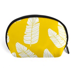 Yellow Banana Leaves Accessory Pouch (large) by ConteMonfreyShop