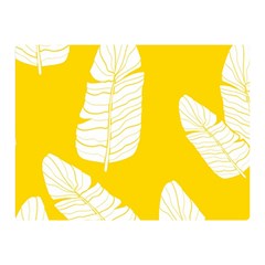 Yellow Banana Leaves Double Sided Flano Blanket (mini) by ConteMonfreyShop