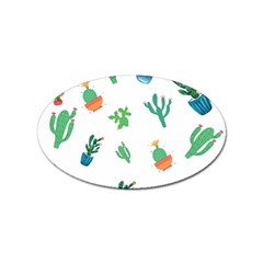 Among Succulents And Cactus  Sticker Oval (10 Pack) by ConteMonfreyShop