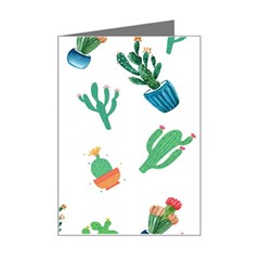 Among Succulents And Cactus  Mini Greeting Card by ConteMonfreyShop