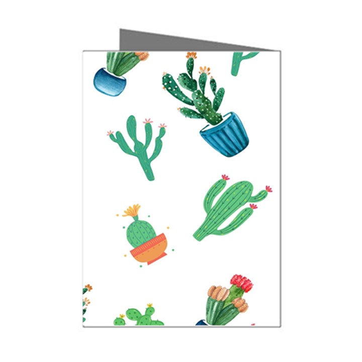 Among Succulents And Cactus  Mini Greeting Cards (Pkg of 8)