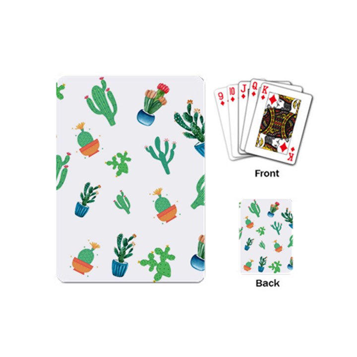 Among Succulents And Cactus  Playing Cards Single Design (Mini)