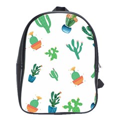 Among Succulents And Cactus  School Bag (xl) by ConteMonfreyShop