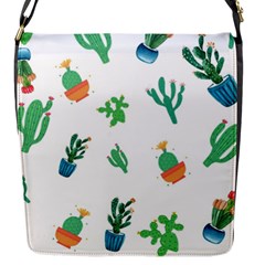 Among Succulents And Cactus  Flap Closure Messenger Bag (s) by ConteMonfreyShop