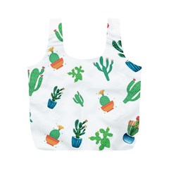 Among Succulents And Cactus  Full Print Recycle Bag (m) by ConteMonfreyShop