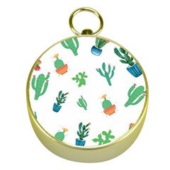 Among Succulents And Cactus  Gold Compass by ConteMonfreyShop