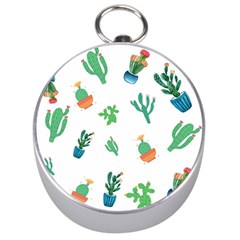 Among Succulents And Cactus  Silver Compass by ConteMonfreyShop