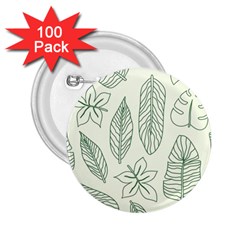 Banana Leaves Draw   2 25  Button (100 Pack) by ConteMonfreyShop