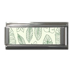 Banana Leaves Draw   Superlink Italian Charm (9mm) by ConteMonfreyShop