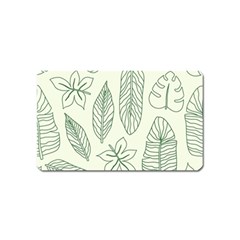 Banana Leaves Draw   Magnet (name Card) by ConteMonfreyShop