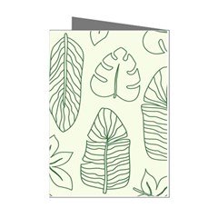 Banana Leaves Draw   Mini Greeting Cards (pkg Of 8)