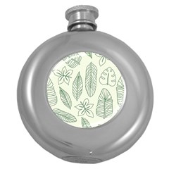 Banana Leaves Draw   Hip Flask (5 Oz) by ConteMonfreyShop