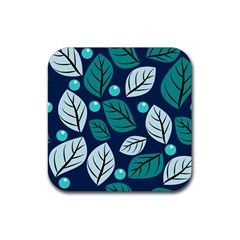 Vibrant Fall Autumn  Rubber Coaster (square) by ConteMonfreyShop