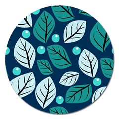 Vibrant Fall Autumn  Magnet 5  (round) by ConteMonfreyShop