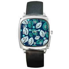 Vibrant Fall Autumn  Square Metal Watch by ConteMonfreyShop