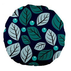 Vibrant Fall Autumn  Large 18  Premium Flano Round Cushion  by ConteMonfreyShop