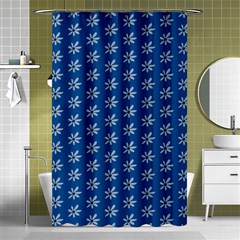 Little White Daisies  Flowers Garden Shower Curtain 48  X 72  (small) by ConteMonfreyShop