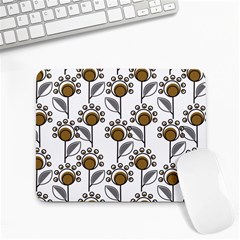 Daisy Minimalist Leaves Small Mousepad by ConteMonfreyShop