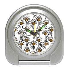 Daisy Minimalist Leaves Travel Alarm Clock by ConteMonfreyShop