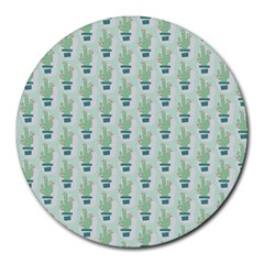 Cuteness Overload Of Cactus!   Round Mousepad by ConteMonfreyShop