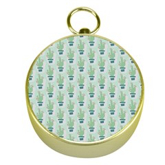 Cuteness Overload Of Cactus!   Gold Compass by ConteMonfreyShop