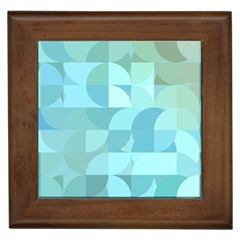 Geometric Ocean   Framed Tile by ConteMonfreyShop