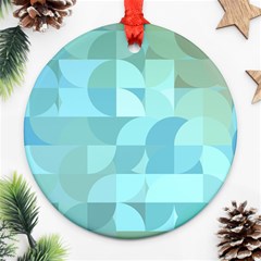 Geometric Ocean   Ornament (round) by ConteMonfreyShop