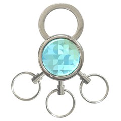 Geometric Ocean   3-ring Key Chain by ConteMonfreyShop