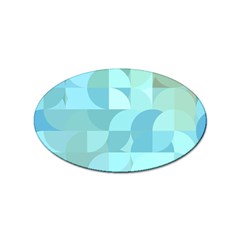 Geometric Ocean   Sticker Oval (10 Pack) by ConteMonfreyShop